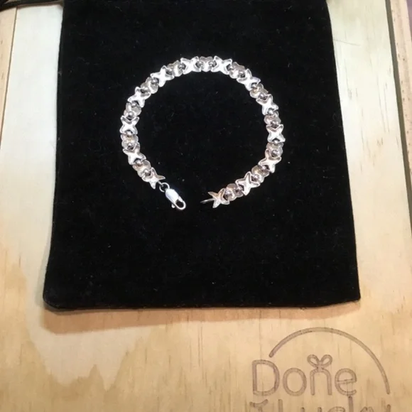 Silver 925 NF Heart -X Bracelet - Picture 5 of 5